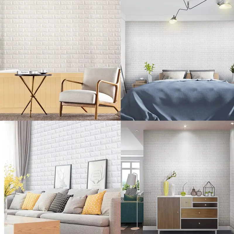 Blooming.deco Tonchean Sticker Wallpaper Dinding 3D Embosed Model Bata 77x70cm - TC073 Terbaru Batu Stiker 2