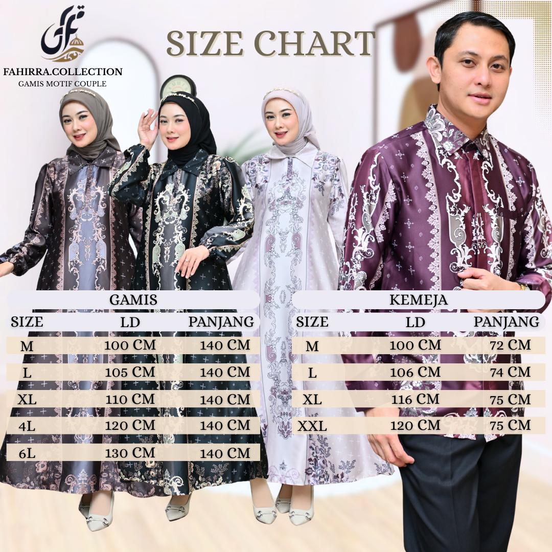 Couple Dress RAKHEEMA Bahan Silk Premium Busui Friendly Model Kerah Terbaru Gamis Muslim Setelan