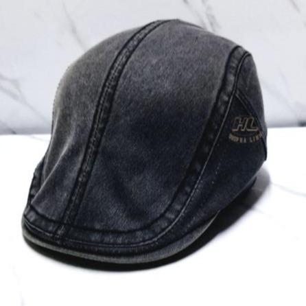 Mũ bê rê thời trang bít đuôi, Nón Beret, Nghệ Sĩ thời trang, Nón mỏ vịt - Mũ Nồi Nam Mẫu Mới 2024 (A78- Màu Đen)