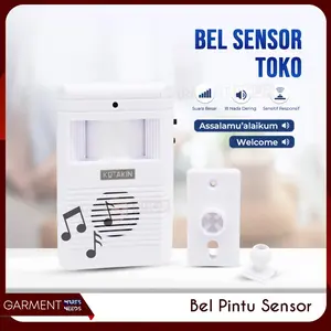 Bel Pintar Sensor Gerak Wireless Pintu Toko Rumah Dengan Suara Welcome Assalamualaikum Ringtone