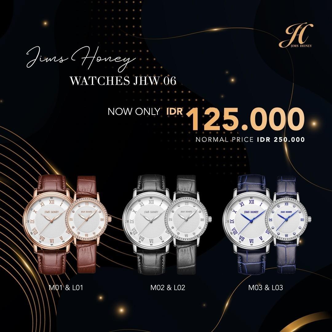 JIMS HONEY JAM TANGAN COUPLE JHW 06 (FREE BOX + BATERAI)