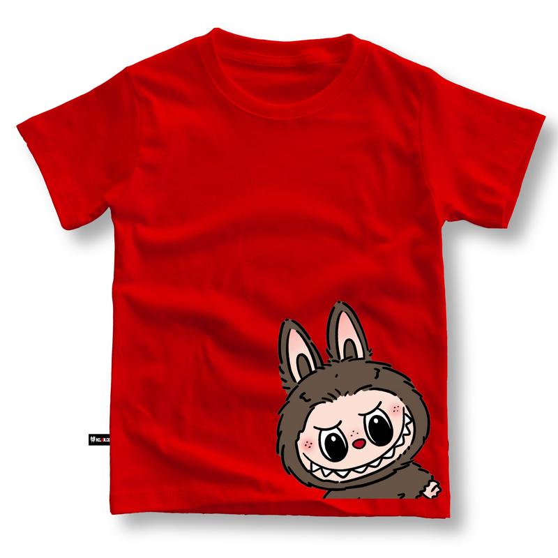 Kaos anak Laki laki perempuan motif LABUBU usia 3,5-14 Tahun Baju anak unisex bahan cotton combed 8