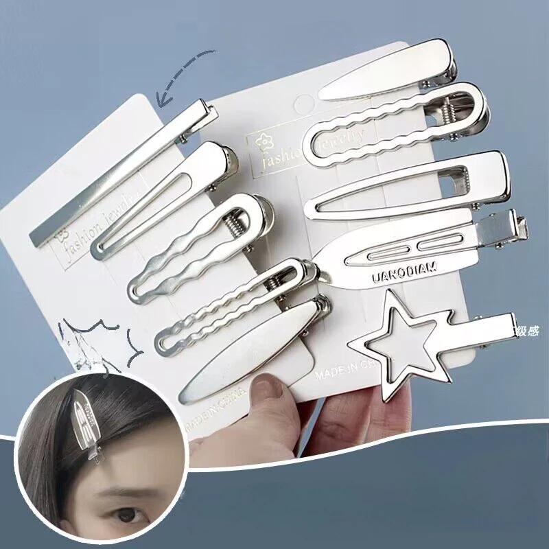 1k Kẹp tóc mỏ vịt y2k bằng hợp kim cho nữ nhỏ xinh cute phong cách Hàn Quốc