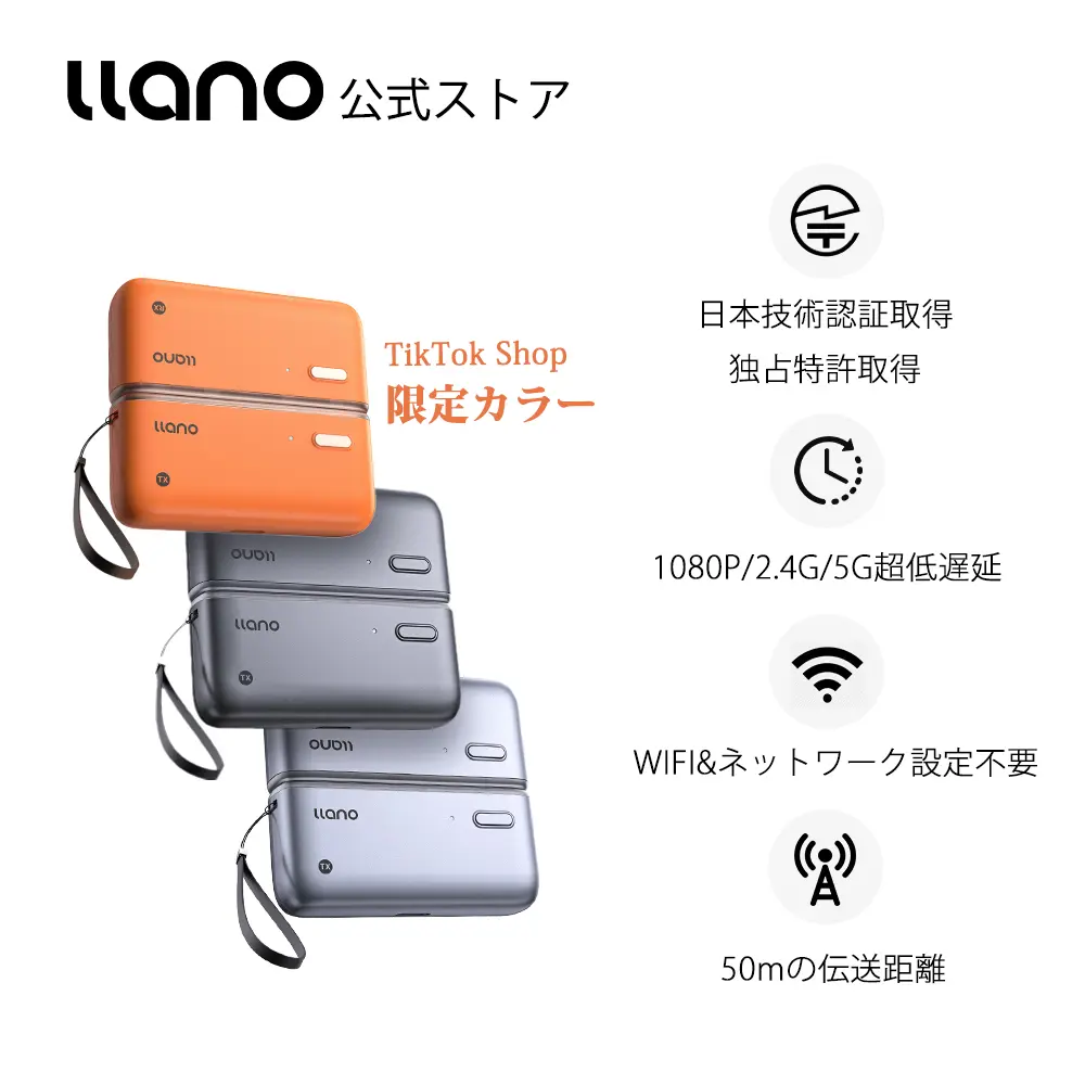 llano ワイヤレスhdmi 無線 送受信機セット 最大50m 最安値】llano