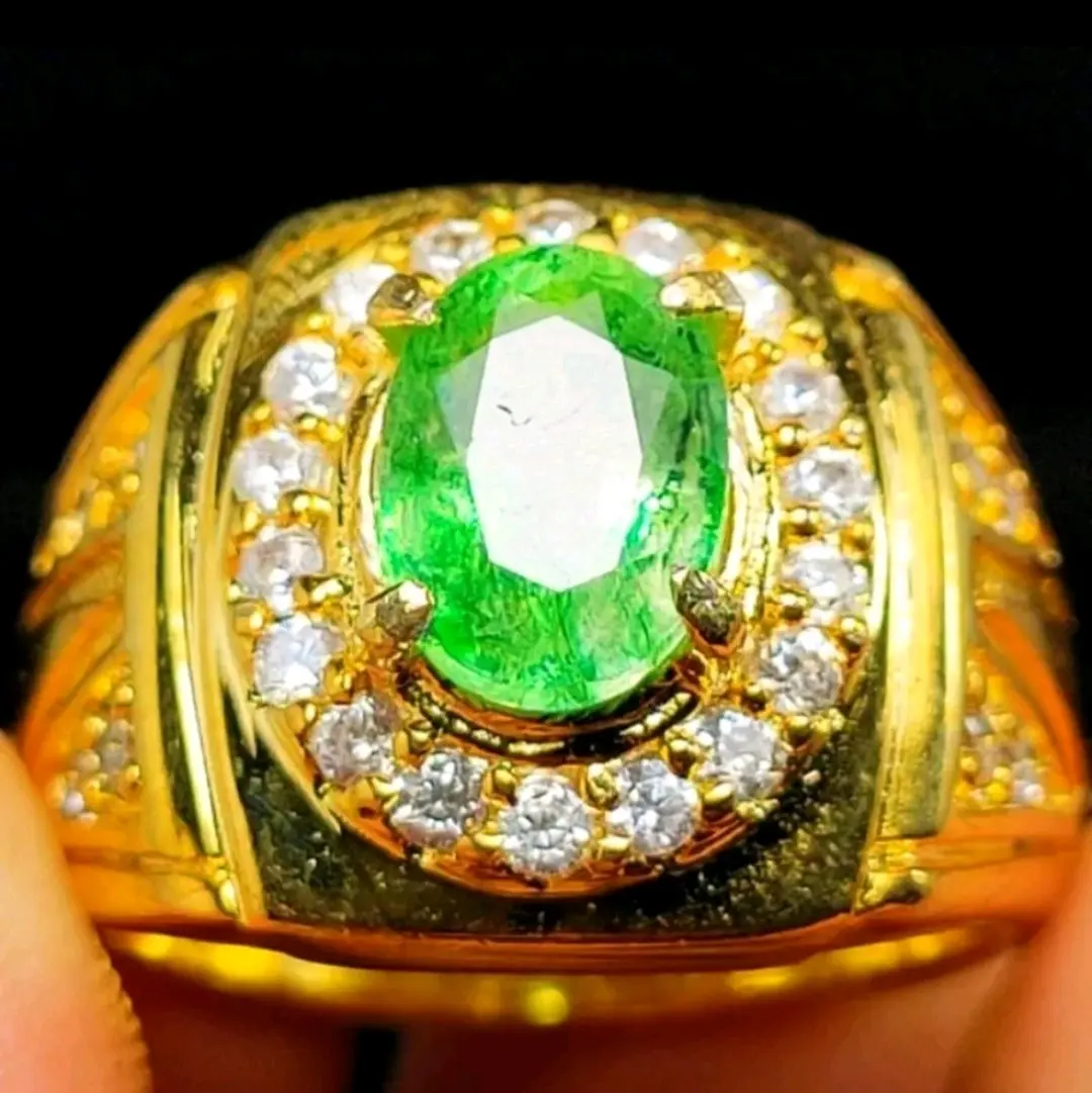 CINCIN PRIA CUSTOM TERMEWAH ZAMBRUD COLOMBIA ASLI SIAP PAKAI