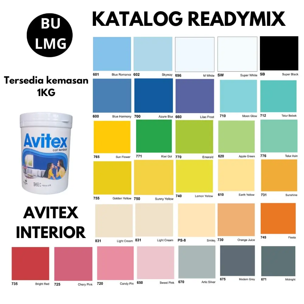 Cat Avitex Interior || Avian Brand || Cat Interior Premium [Avitex 1Kg]
