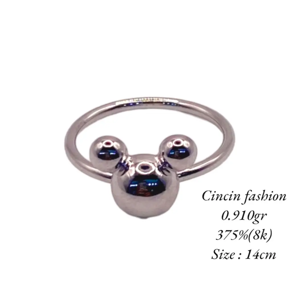 Cincin fashion 8k dan anting Jepit fashion 16k