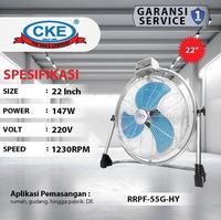 Gambar CKE Fan Kipas Angin Tornado 22 Inch RRPF-55G-HY Powerfull Floor Fan 220V 147W Garansi 1 Tahun dari CKE Fan Official Kota Administrasi Jakarta Barat 3 Tokopedia