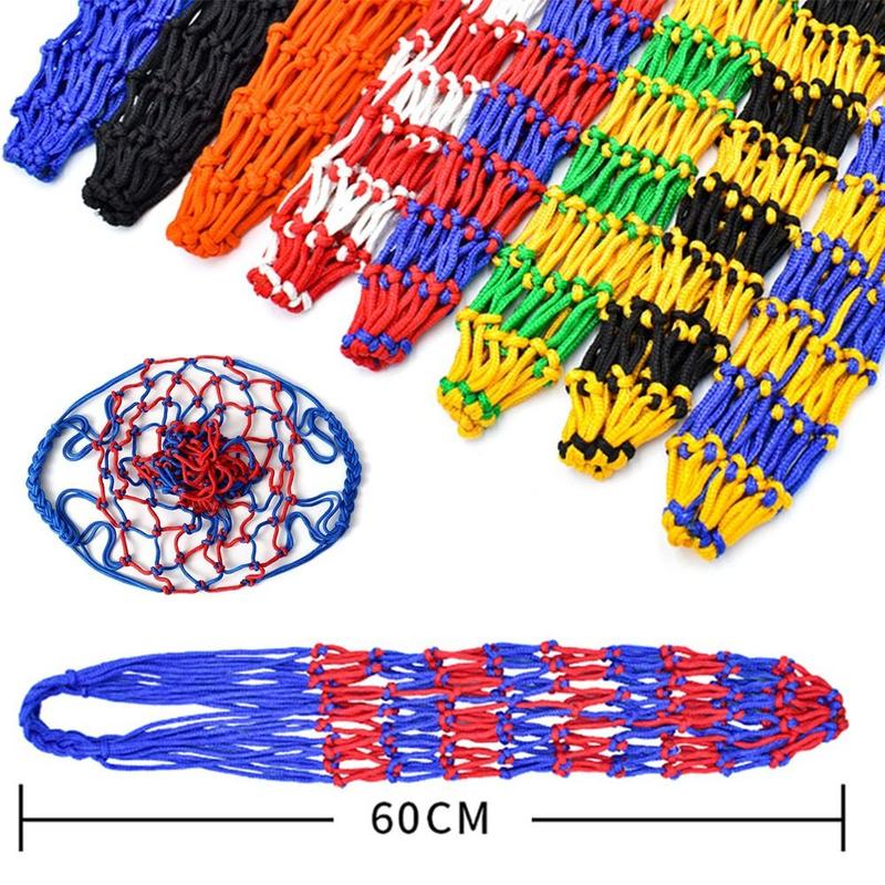 Durable Nylon Nylon Net Bag Weaving Multiple Colors Basketball Carry Bag Ball Pocket Football Balls 3