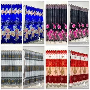 GORDEN SMOKRING 12 LUBANG UKURAN 125x230 GORDEN JENDELA PANJANG MOTIF AESTHETIC TERBARU