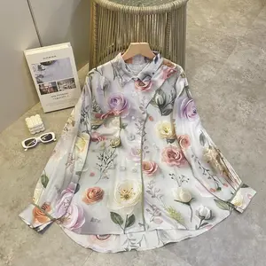 "ZENAYYA"  Blouse kerah shanghai lengan panjang oversize || Rayon Premium||