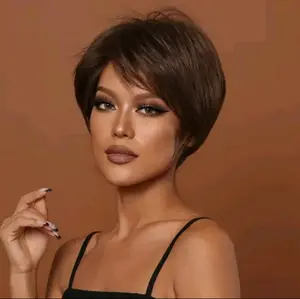 GRIYA REMA Rambut Palsu Wig Wanita Korean Style Wig Pendek Wig Tomboy Rambut Palsu Wanita