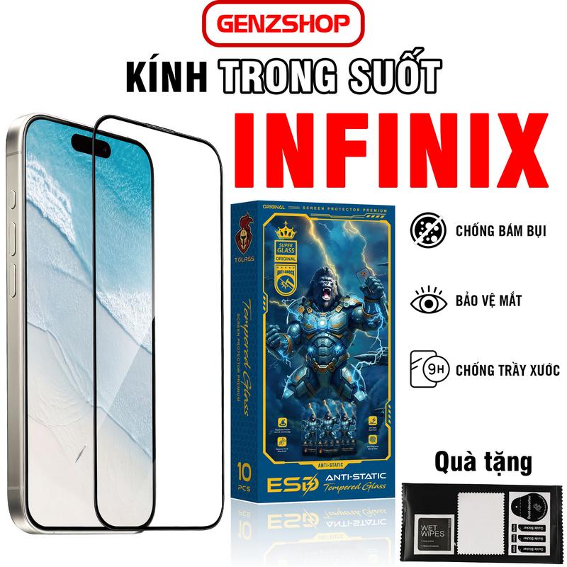  Cường lực cho Infinix Hot 30 30i 40 40i Pro Note 30 Pro 4G 5G Kính trong suốt Kingkong phủ nano kháng nước Phụ Kiện 