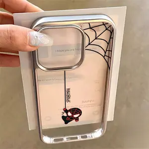 Kompatibel dengan iPhone Spider-Man yang lucu Kasus ponsel 11 12 13 14 15 16 17 Kasus ponsel iPhone 11 PRO MAX 12 PRO MAX 13 PRO MAX 14 14PLUS 14PRO MAX 15 15PLUS 15PRO MAX 16PRO MAX Casing yang cantik X XSMAX XR 7 8PLUS Ka