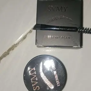 Eyebrow Cream 2in1 + Kuas | Pomade Alis Waterproof Tahan Lama 24 Jam | Natural & Mudah Diaplikasikan