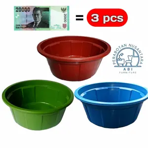 PROMO  GUDANG !!! BASKOM PLASTIK 20 RIBU DAPAT 3 /  Plastik Murah Meriah / ALAT ALAT DAPUR piring Baskom
