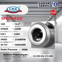 Gambar Duct Inline CI-CDI-SQ-315-NO 12.6 Inch Inline Fan Duct Blower Hisap dari Kipas Online CKE Kab. Tangerang 2 Tokopedia