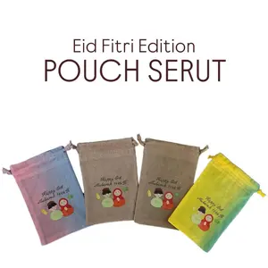 Pouch Serut Idul Fitri 12 Pcs/ Pack Kantong Lebaran Ombre