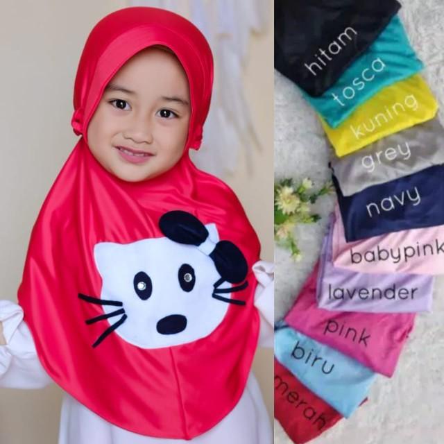 Product Introduction of Jilbab Anak Perempuan Kerudung Anak Perempuan PAUD Jilbab Anak TK Terbaru Motif Hello Kitty Muslim Nyaman - Instan 52