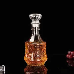 Whisky Decanter Glass Bottle Liquor Scotch Luxury 700ml - C09