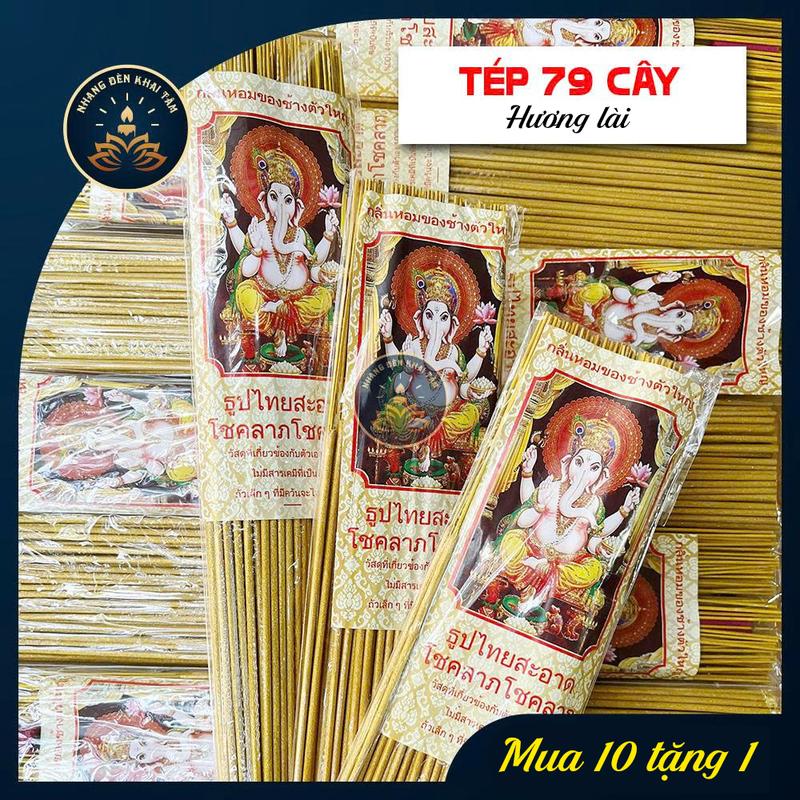  79 Cây Nhang Cuộn Tàn Đồng Xu Hương Lài Nhang Nhũ Vàng Ánh Kim Nhang Cuộn Đồng Tiền 