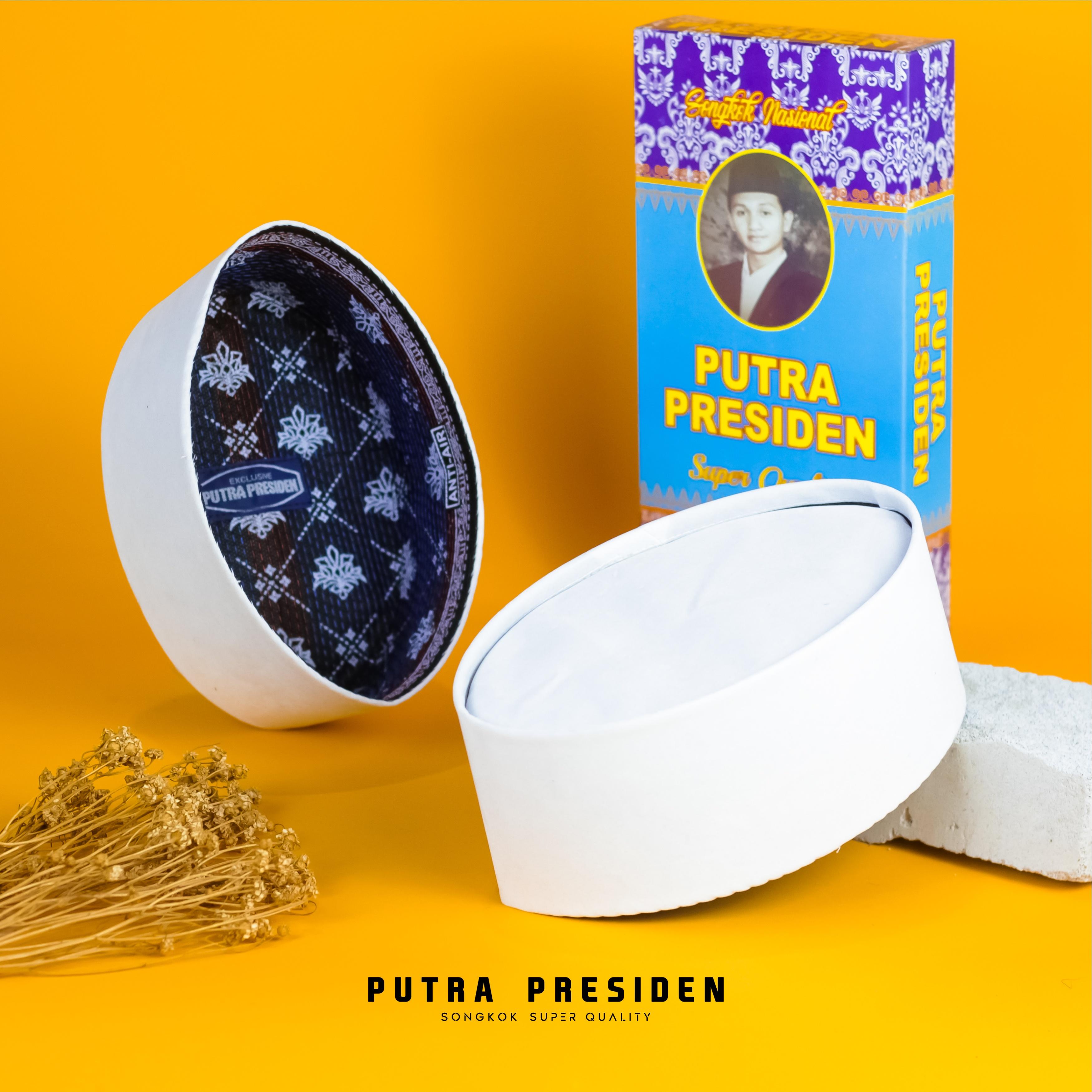 Peci Putih Polos(Non AC) Songkok Putih Pria Anak dan Dewasa Kopyah Putih Blusdru Putih Premium Haji