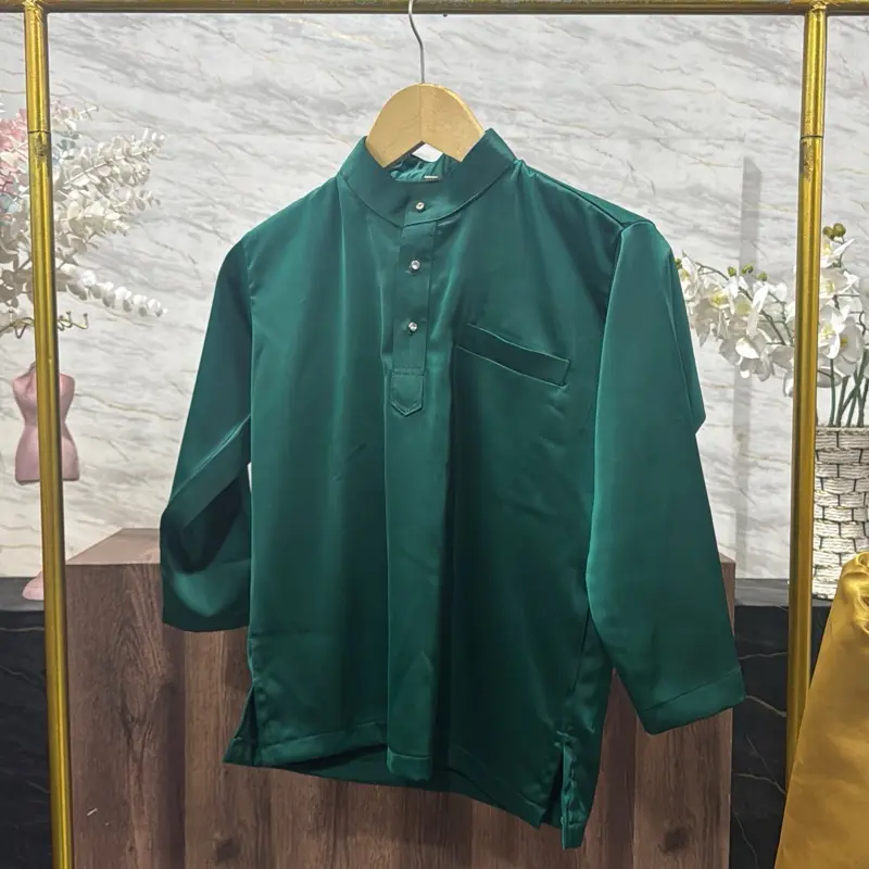 Baju Melayu Anak Cowok - emerald green 0