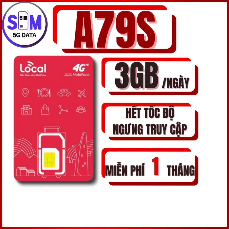 Freeship SIM 4G MobiFone LOCAL A45F A69S A79S – MIỄN PHÍ THÁNG ĐẦU – Sim 5G Data