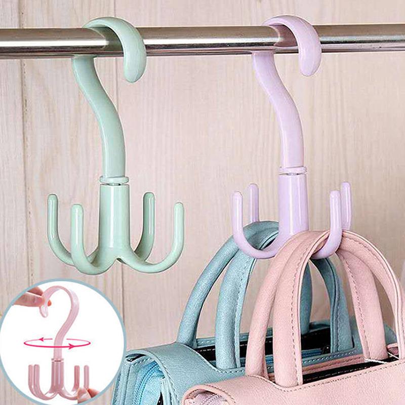 Product Introduction of 360° Rotatable Hanger Hooks Space Saving Wardrobe Bag Rack Organizer Holder for Closet Scarf Belt Shoes Hanging Storage Hooks 21