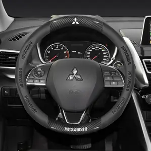 Cover Sarung Setir Stir Mobil Karbon Kulit Mitsubishi Xpander Outlander Pajero XFoce Outlander Mirage