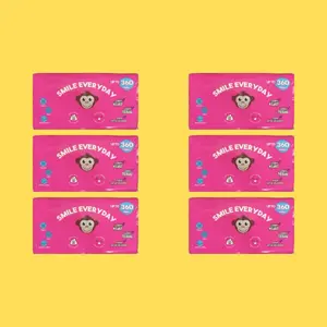 Tita Soft Tisu Titasoft 6 pcs Tisu Wajah 300 Helai Halus & Kuat Bahan Serat Alami Aman untuk Semua Jenis Kulit Bersertifikat Halal