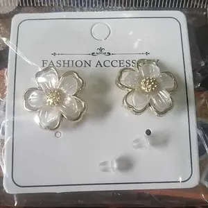 LULA ROSE Anting Bunga Akrilik Korea Elegan | Anting Telinga Wanita Fashion
