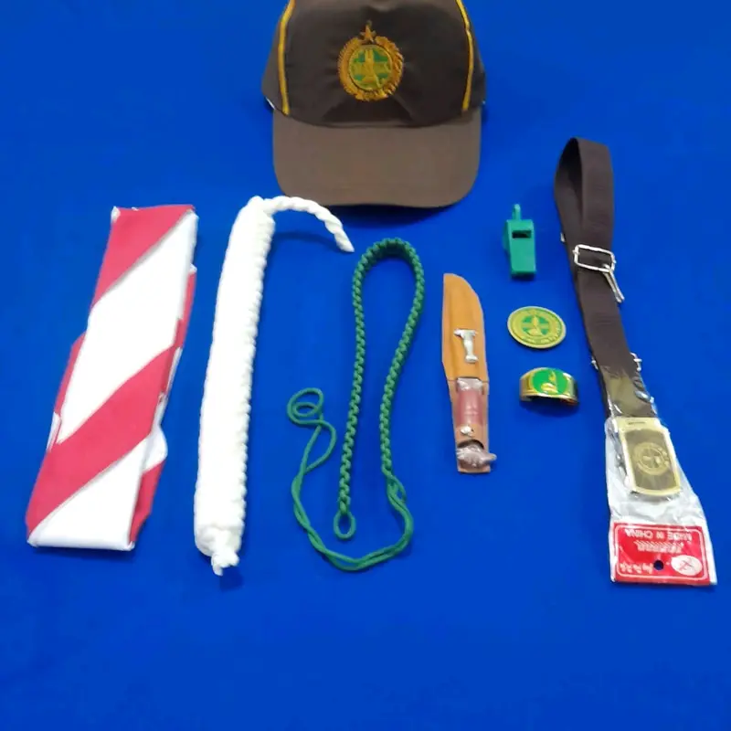 satu set atribut pramuka siaga cewe cowo plus topi siaga kumplit plus sabuk ori siap pakai bisa cod murah 0