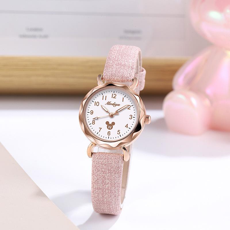 Đồng hồ hoạt hình mới cho học sinh, thời trang dễ thương, đồng hồ nữ