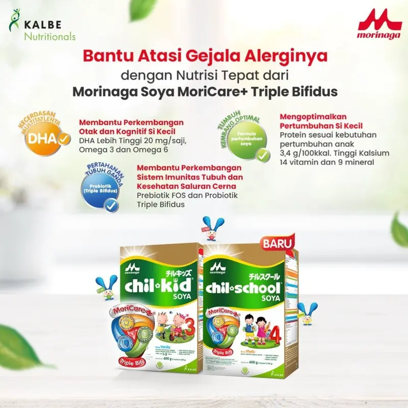 ChilSchool Soya Vanila Madu 600gr Susu Bubuk Pertumbuhan Anak Alergi Susu Sapi Usia 3-12 tahun 3
