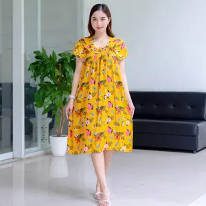 Daster Jumbo Amanda Bermotif Nyaman Untuk Wanita