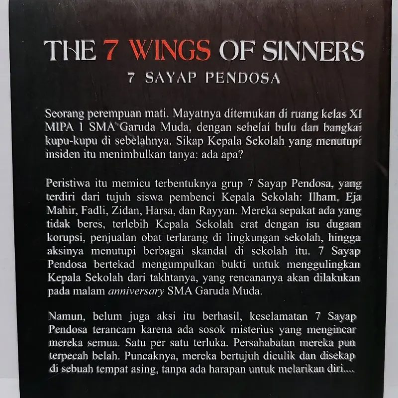 NOVEL THE 7 WINGS OF SINNERS (7 SAYAP PENDOSA) : JIENARA 1