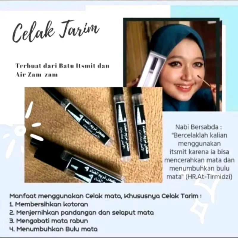 Celak Tarim 100% Ori Celak Tarim Istmid Yaman - Eyeliner & Pensil 1