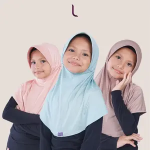 Sahara Elzatta Kids Kerudung Serut Anak Hijab Anak Polos Untuk Umur 2 Tahun Muslim Santai