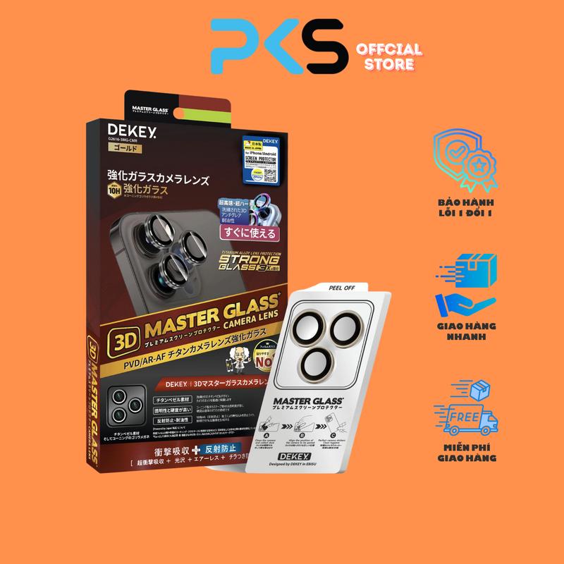 Lens Bảo Vệ Camera Dekey 3D Master Premium, Hạn Chế Xước, Hạn Chế Vân Tay, Bảo Vệ Camera iPhone - Không Ảnh Hưởng Chất Lượng Camera