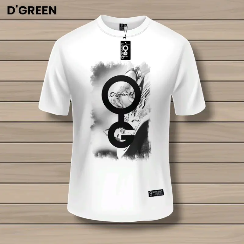 D'green atasan baju kaos pria lengan pendek size M-XL t-shirt cowok keren bahan katun combet 0