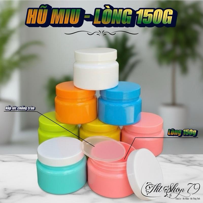 [Combo 50] Hủ Miu - Lòng 150gr - Kích thước: 8,5x7,0cm - Hủ nhựa rỗng - có nắp lót chống tràn - Đựng kem body