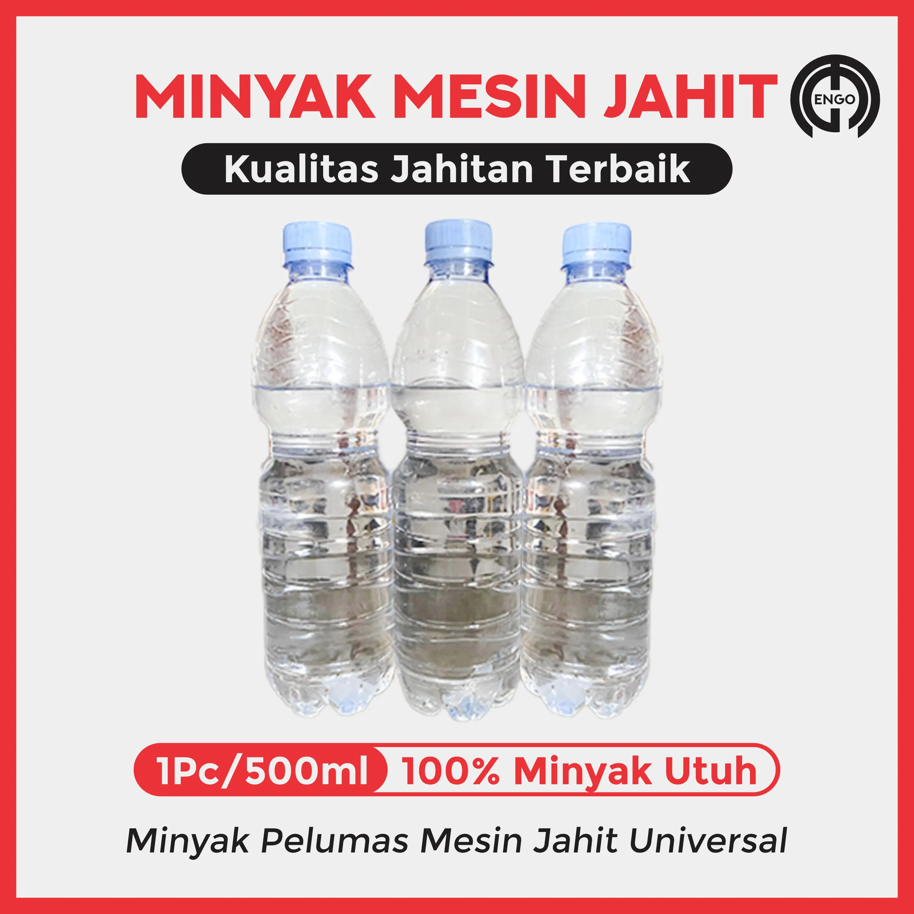 Minyak Mesin Jahit isi 500ml Eceran Minyak utuh tanpa campuran untuk Kualitas Jahitan Terbaik dan Tahan Lama