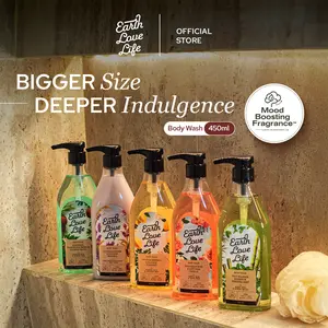 [BEST SELLER] Earth Love Life Body Wash 450ml | Sabun Wangi Mandi Cair | Lotion Cerah | Melembapkan | Jerawat Punggung | Kulit Sensitif | Mencerahkan | SPF | Alergi | Niacinamide | Premium | Tara Basro | Sabun Harum | Cooling Sensation | Sensasi Dingin