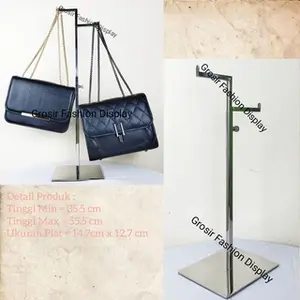 Gantungan Letter Z  Tas Premium Bahan Stainless Anti Karat Display Tas Dompet Tali Pajangan Tas Dudukan Tas Standing Tas Rak Tas Stand (BH)