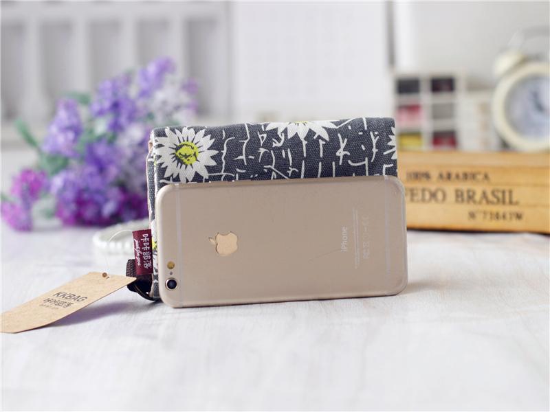 Product Introduction of Unisex Triple Fold Canvas Wallet with Multi-Card Slots and Coin Purse 6
