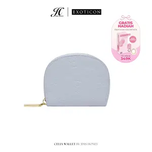 JIMS HONEY Celia Wallet Dompet Kartu Wanita Tipis Card holder Kulit 11 Slot Kartu MinimalisCutesy Texture Boneka ide kado souvenir kado - Iconic Youth Collection