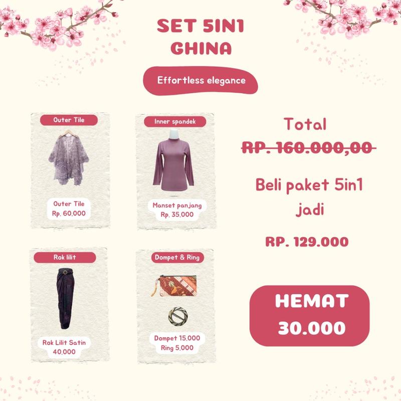 Bisa COD (Paket 5in1) SatuSet Kebaya Modern Renda Tali Jelita  Kondangan Wisuda Lamaran with Rok Lilit Batik dan Outer Cardigan tile premium kece kelulusan Dress Kain Katun Panjang Abu Hitam Maroon Mocca 8
