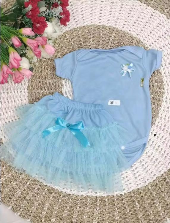 Product Introduction of Setelan Jumpsuit dan rok tutu bayi Newborn umur 0-12 bulan Bayi Perempuan 21
