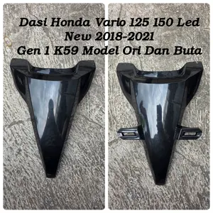 Dasi Tameng Plat Depan Vario New 125 150 2018-2021 K59 Gen 1 Warna Hitam Glossy Motor Motorcycle - Panel Dasi Vario New K59 Model Buta Dan Ori